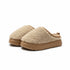 Fuzzy Teddy Fleece Platform Slippers