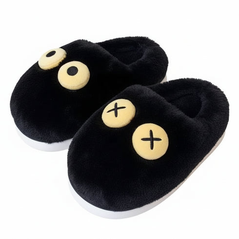 Big-Eye Plush House Slippers