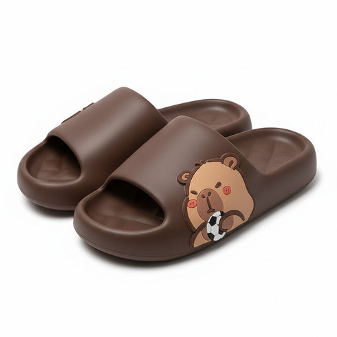 Capybara Soccer Star Soft Slides
