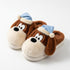 Sleepy Puppy Nightcap Plush Slippers