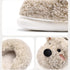 Cozy Sherpa Bear Face Slippers