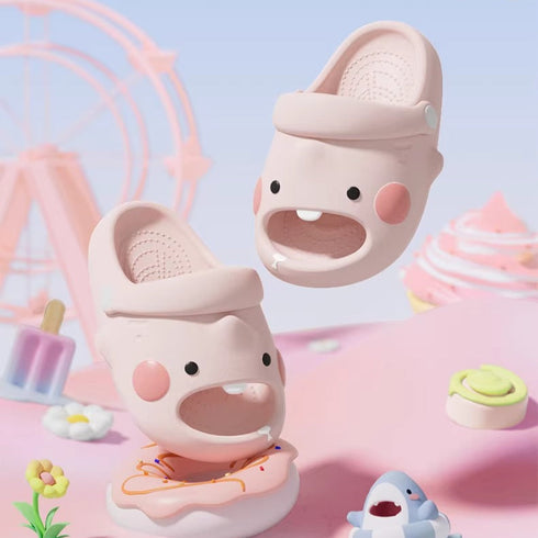 Chomping Shark Face Toddler Clogs