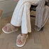 Fluffy Crisscross Lounge Slippers