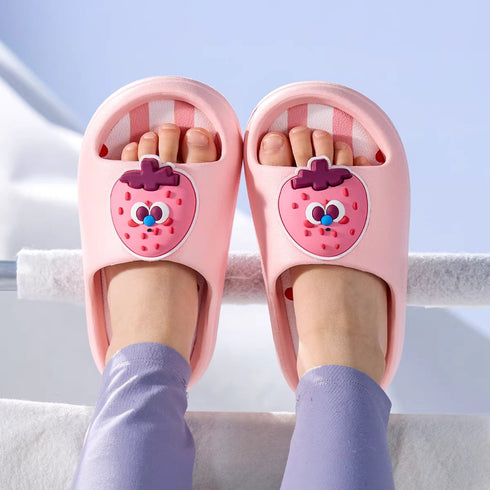 Cartoon Fruit Striped Kids Slides