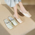 Silky Bow Pointed Home Slippers