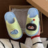 Playful Penguin Fish Fuzzy Slippers