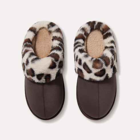 Wild Side Leopard Fur Slippers