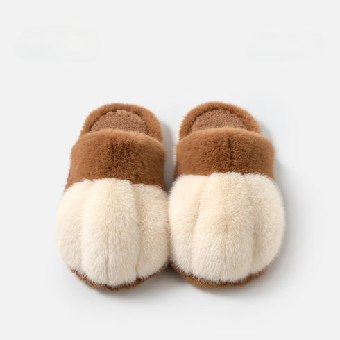 Plush Kitty Paw House Slippers