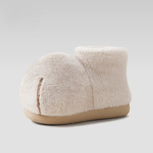 Plush Cat Paw Ankle Boots