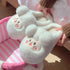 Fuzzy Pom Pom Cartoon Slippers
