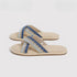 Breezy Woven Cross Strap Slides