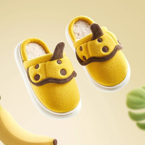 Playful Pumpkin Fleece Slippers