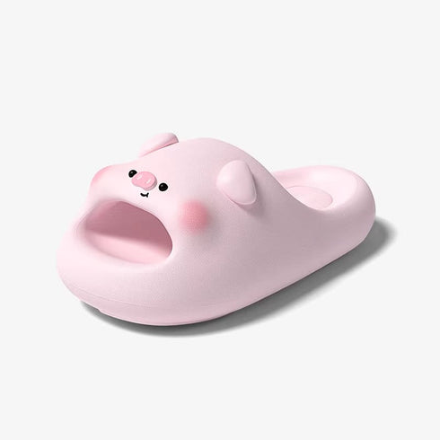 Chubby Piggy Soft Cloud Slides