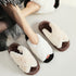 Crisscross Cloud Plush Platform Slippers