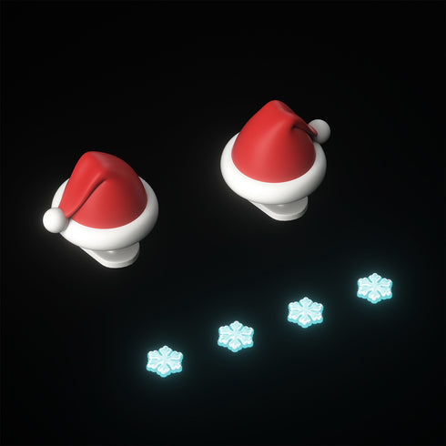 Sharkicks Pro 聖誕老人鰭和雪花眼睛配件