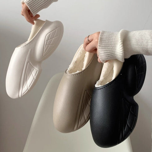 Puffy Shell Fleece-Lined Clogs