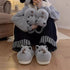 Fuzzy Rhino 3D Animal Slippers