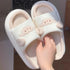 Sheep Patch Linen Comfort Slides