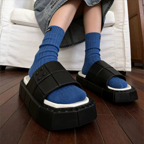 Chunky Building Block Platform Slides