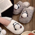 Panda Pom-Pom Fuzzy Slippers