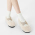 Crisscross Fleece Ballet Slippers