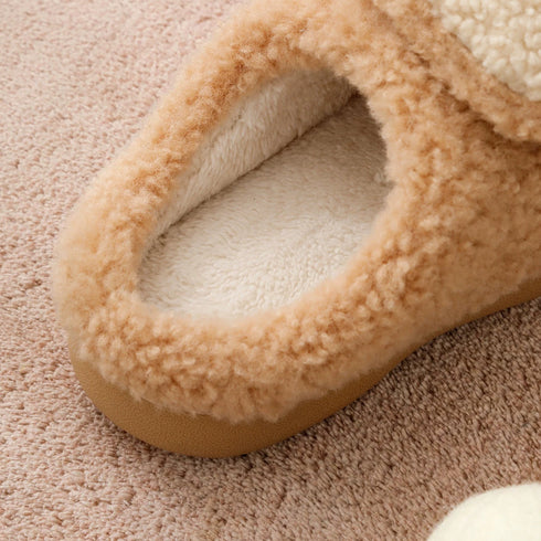 Smiley Toast Plush Fleece Slippers