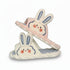 Ruffled Gingham Bunny Slippers