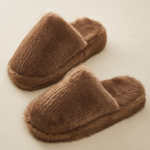 Plush Closed-Toe Cloud Slippers