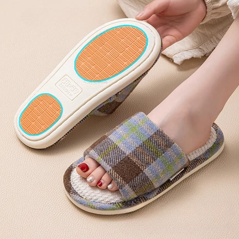 Breezy Woven Texture Indoor Slides