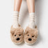 Shaggy Westie Puppy Plush Slippers