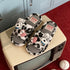 Leopard Dog Patch Gingham Slippers