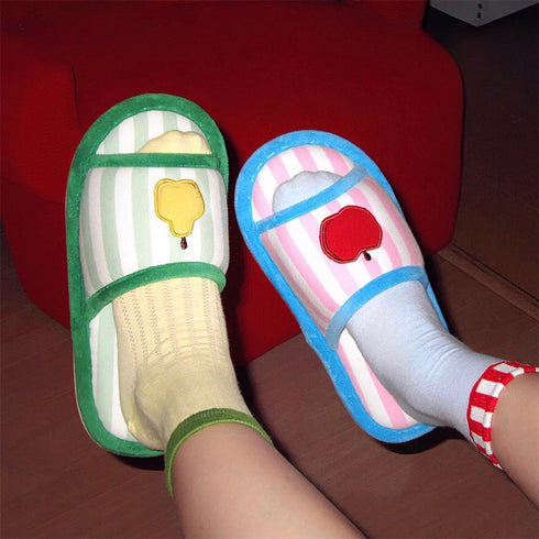 Fruit Patch Striped Home Slides
