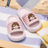 Cartoon Boy Face Striped Slides