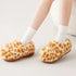 Fuzzy Spotted Mary Jane Slippers
