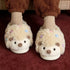 Whimsical Hedgehog Plush House Slippers
