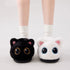 Big Eyed Kitty Plush Slippers