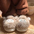 Fuzzy Lamb Animal Plush Slippers