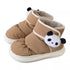 Panda Patch Puffy Winter Boots