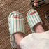 Striped Pillow-Soft Home Slides