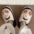 Playful Cartoon Couple Plush Slippers