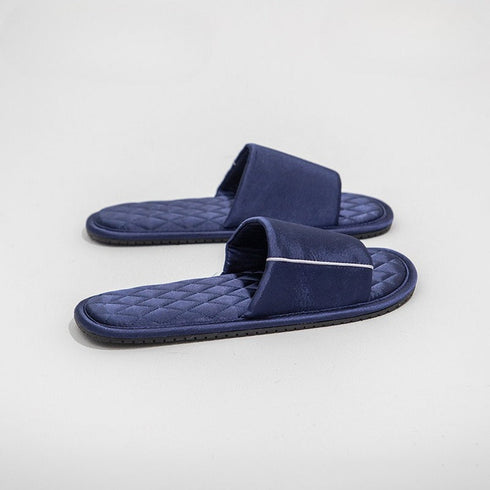 Satin Band Quilted Comfort Slides