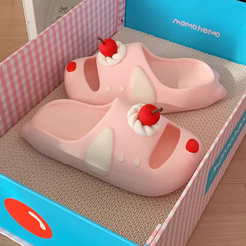 Playful Cherry Puppy Foam Slides