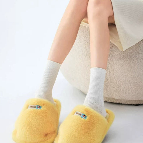 Plush Puffy Paw House Slippers
