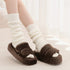 Plush Double-Strap Platform Slippers