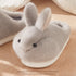Fuzzy Bunny Ears Plush Slippers
