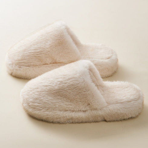 Plush Closed-Toe Cloud Slippers