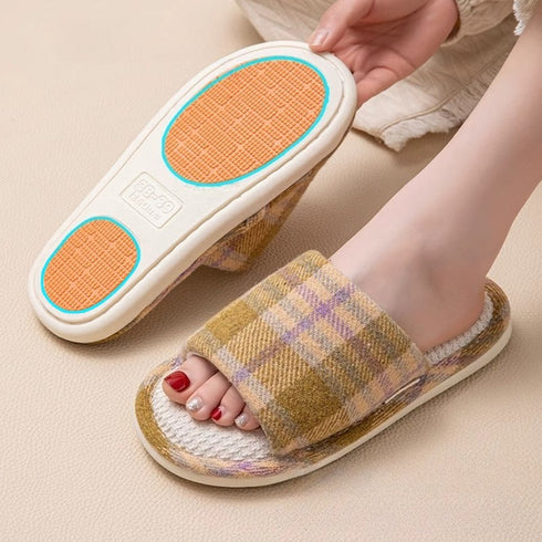 Breezy Woven Texture Indoor Slides