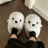 Plush Seal Winter House Slippers