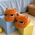 Grumpy Cat Face Plush Slippers
