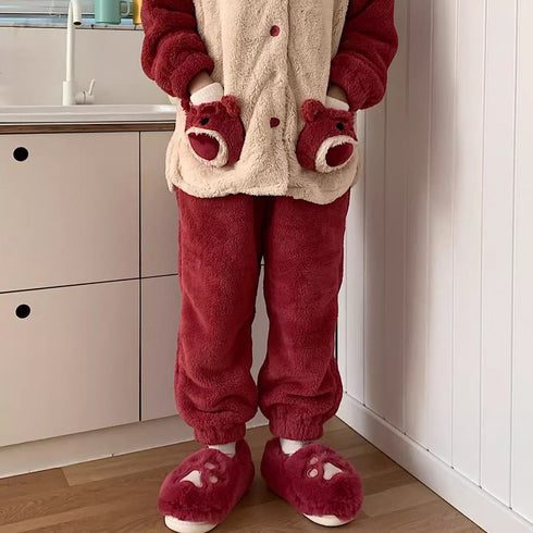 Fuzzy Cat Paw Plush Slippers